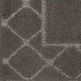 Dywanik łazienkowy MARTHA z bawełny, dobrze chłonący wodę z geometrycznym wzorem wykończony błyszczącą nicią - 50 x 70 cm - grafitowy 4