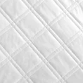 Narzuta LUIZ 8 welwetowa pikowana metodą hot press wzór geometryczny - 170 x 210 cm - biały 5