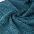 Ręcznik VITO z bawełny podkreślony żakardowymi paskami - 70 x 140 cm - ciemnoniebieski 5