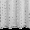 Firana DEBORA z delikatnego woalu zdobiona wycinanym laserowo wzorem - 140 x 270 cm - biały 3