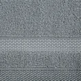 EUROFIRANY CLASSIC Ręcznik RIKI  z bordiurą w pasy miękki i puszysty, zero twist - 30 x 50 cm - stalowy 2