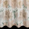Zasłona KARLA z tkaniny z dodatkiem lnu w stylu eko zdobiona nadrukiem delikatnych kwiatów - 140 x 250 cm - naturalny 3