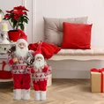 Mikołaj - figurka świąteczna  z workiem prezentów - 26 x 16 x 45 cm - czerwony 3