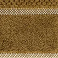 EUROFIRANY PREMIUM Ręcznik CALEB z bawełny frotte o strukturze drobnej krateczki - 70 x 140 cm - pomarańczowy 2