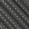 Zasłona CUBE ze srebrnym geometrycznym wzorem - 140 x 250 cm - czarny 5