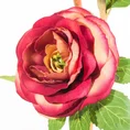 RÓŻA WIELOKWIATOWA, kwiat sztuczny dekoracyjny - dł. 40 cm dł. z kwiatami 20 cm śr. kwiat 10 cm - rudy 2
