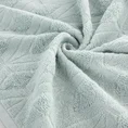 REINA LINE Ręcznik SENDI 50x90 cm z bawełny egipskiej tkany w geometryczny wzór - 50 x 90 cm - miętowy 5