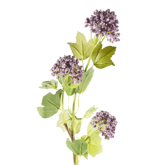 KALINA gałązka, kwiat sztuczny dekoracyjny - ∅ 5 x 50 cm - fioletowy