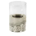 Świecznik dekoracyjny KORAL 3 w stylu glamour zdobiony kryształkami - ∅ 10 x 10 x 24 cm - wielokolorowy 1