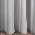 Firana z pasem lśniących cekinów oraz zwiewnej etaminy - 140 x 250 cm - szary 3