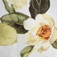 Zasłona ALEA z miękkiego welwetu zdobiona kwiatowym nadrukiem - 140 x 250 cm - biały 12