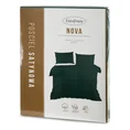 EUROFIRANY NOVA Komplet pościeli z wysokiej jakości satyny bawełnianej jednokolorowy - 180 x 200 cm - zielony 2
