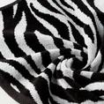 Ręcznik ZEBRA z motywem zwierzęcych pasów - 70 x 140 cm - biały 5