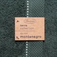 TERRA COLLECTION Ręcznik MONTENEGRO z ozdobnym przeszyciem na bordiurze - 50 x 90 cm - butelkowy zielony 7