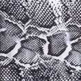 EWA MINGE Bieżnik ASTEYA z welwetu z egzotycznym motywem wężowej skóry - 35 x 140 cm - kremowy 4