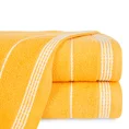 Ręcznik z bordiurą w formie sznurka - 70 x 140 cm - żółty 1