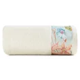 EUROFIRANY PREMIUM Ręcznik ARLETA z bordiurą z nadrukiem pastelowych kwiatów - 70 x 140 cm - kremowy 3