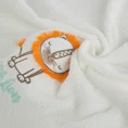 Ręcznik BABY z haftowaną aplikacją z lwem - 70 x 140 cm - biały 5