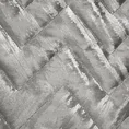 EUROFIRANY PREMIUM Welwetowa narzuta  AGATA przeszywana w zygzaki z przecieranym srebrnym nadrukiem - 220 x 240 cm - srebrny 5
