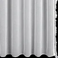 Komplet 2 szt. firan KIRA 3 z etaminy zdobionych subtelnymi frędzlami na bokach tkaniny w zestawie troczki - 140 x 270 cm - biały 3