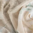 Zasłona KARLA z tkaniny z dodatkiem lnu w stylu eko zdobiona nadrukiem delikatnych kwiatów - 140 x 250 cm - naturalny 8