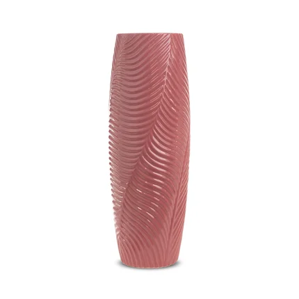 Wazon ceramiczny SENA z wytłaczanym wzorem Wazon ceramiczny SENA z wytłaczanym wzorem - ∅ 15 x 40 cm