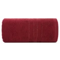 Ręcznik GALA bawełniany z  bordiurą w paski podkreślone błyszczącą nicią - 50 x 90 cm - bordowy 3