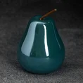 Gruszka - figurka ceramiczna SIMONA z perłowym połyskiem - 8 x 8 x 13 cm - turkusowy 1