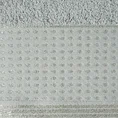 Ręcznik z bordiurą podkreśloną groszkami z błyszczącą lureksową nicią - 70 x 140 cm - popielaty 2