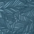 Zasłona OCTAVIA z miękkiego welwetu z wycinanym wzorem liści - 140 x 250 cm - niebieski 13
