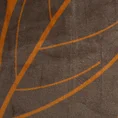 LIMITED COLLECTION koc ALISMA 2A dwustronny bawełniano-akrylowy z motywem dużych liści CIEPŁO BRĄZÓW - 150 x 200 cm - brązowy 5
