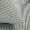 TERRA COLLECTION Komplet pościeli MONTENEGRO 9 z marszczonej tkaniny  z dodatkiem elastanu z wzorem w paski - 160 x 200 cm - jasnozielony 10