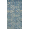Zasłona  KORNELIA z miękkiej welwetowej tkaniny zdobiona szampańskim nadrukiem przypominającym marmur - 140 x 270 cm - niebieski 5