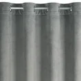 Zasłona FARGO z miękkiego welwetu z nadrukiem drobnego strukturalnego wzoru - 140 x 250 cm - grafitowy 4