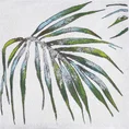 Obraz RONIN ręcznie malowany na płótnie liść palmy - 30 x 30 cm - kremowy 1