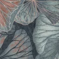 EUROFIRANY PREMIUM Komplet pościeli z naturalnej tkaniny z włóknem lyocell o jedwabistym dotyku z motywem liści - 160 x 200 cm - jasnoniebieski 4