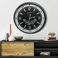 Dekoracyjny zegar ścienny w stylu vintage z ruchomymi kołami zębatymi - 59 x 11 x 59 cm - czarny 3