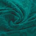 Welurowy ręcznik zdobiony na całej powierzchni żakardowym kwiatowo-ornamentowym wzorem - 50 x 90 cm - turkusowy 5