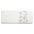 Ręcznik świąteczny SANTA 16 bawełniany ze złotym haftem śnieżynek - 50 x 90 cm - biały 3