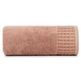 TERRA COLLECTION Ręcznik AVINION z bordiurą z trójwymiarowym wzorem wafla - 50 x 90 cm - pudrowy róż 3