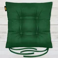 ADORE dwustronna welurowa poduszka siedziskowa na krzesło z czterema pikowaniami, gramatura 195 g/m2 - 40x40x8 cm - jasnozielony 1