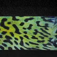 EWA MINGE Ręcznik LAILA w kolorze czarnym, z bordiurą zdobioną nadrukiem z motywem zwierzęcym - 70 x 140 cm - czarny 2
