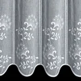 Tkanina firanowa zazdrostka z etaminy z haftem - 40 cm - biały 3