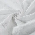 Ręcznik z ozdobną bordiurą w pasy - 70 x 140 cm - biały 5