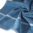 EUROFIRANY PREMIUM Ręcznik CALEB z bawełny frotte o strukturze drobnej krateczki - 50 x 90 cm - niebieski 5