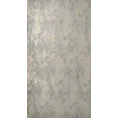 Zasłona  KORNELIA z miękkiej welwetowej tkaniny zdobiona szampańskim nadrukiem przypominającym marmur - 140 x 270 cm - szary 5