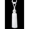 Dekoracyjny sznur do upięć z chwostem i kryształkami - 63 cm - biały 6
