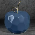 Figurka ceramiczna APEL - jabłko o geometrycznych kształtach - 16 x 16 x 13 cm - granatowy 1