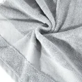 ELLA LINE Ręcznik ANDREA w kolorze srebrnym, klasyczny z tkaną bordiurą o wyjątkowej miękkości - 50 x 90 cm - srebrny 5