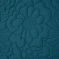 DESIGN 91 Narzuta ALARA 4 zdobiona kwiatowym wzorem wytłaczanym techniką hot press - 230 x 260 cm - niebieski 4